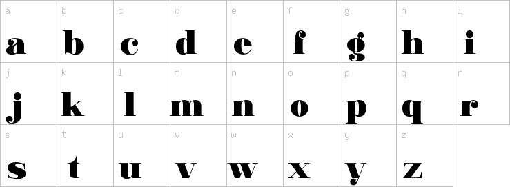 Lowercase characters