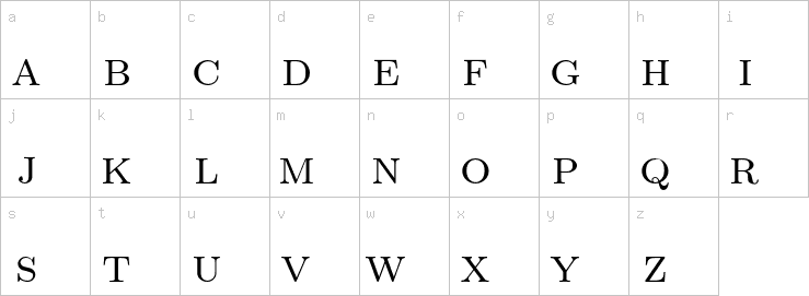 Lowercase characters