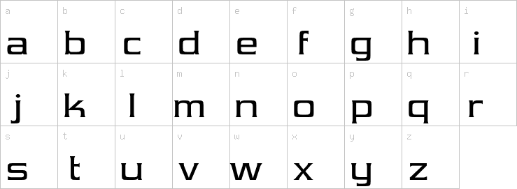 Lowercase characters