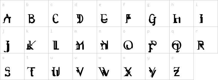 Lowercase characters