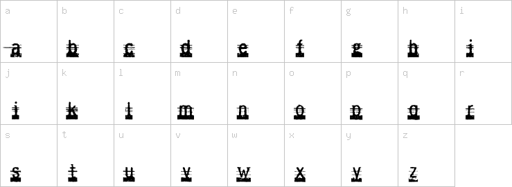 Lowercase characters
