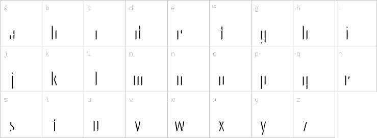 Lowercase characters