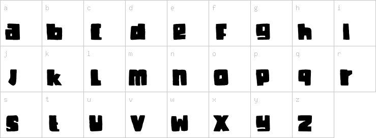 Lowercase characters