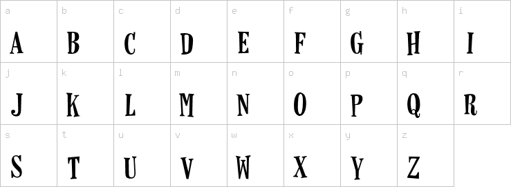 Lowercase characters