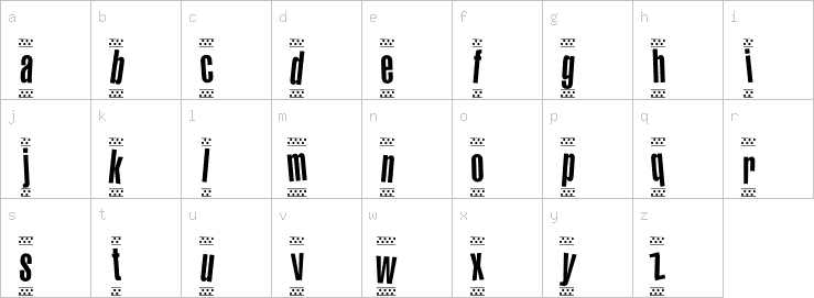 Lowercase characters