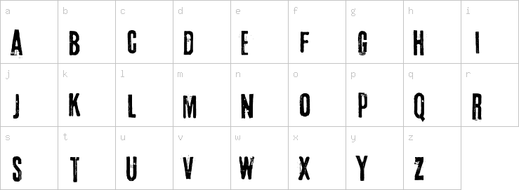 Lowercase characters
