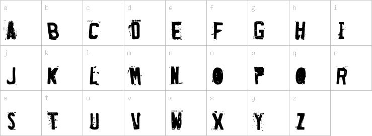 Lowercase characters