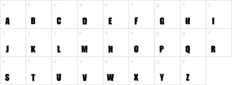 Lowercase characters