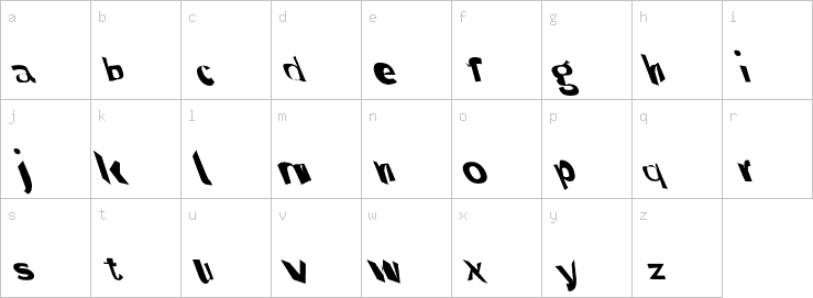 Lowercase characters