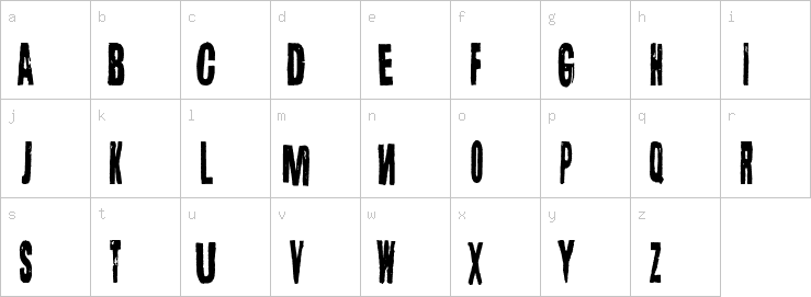 Lowercase characters