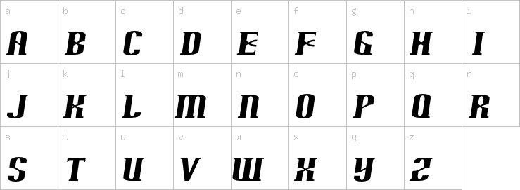 Lowercase characters