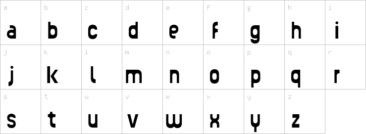 Lowercase characters