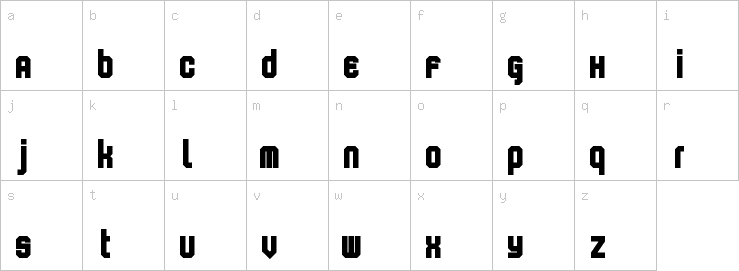 Lowercase characters