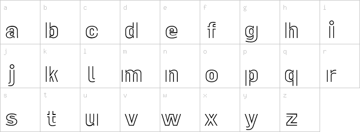 Lowercase characters