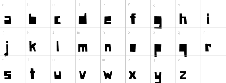Lowercase characters