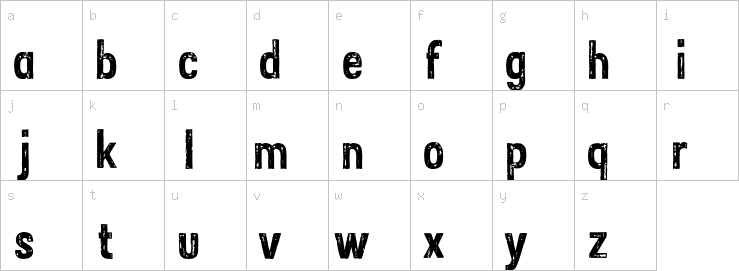 Lowercase characters