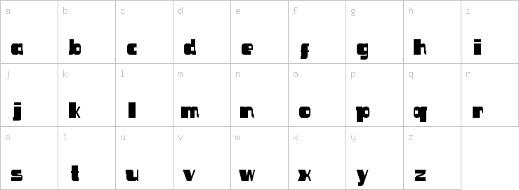 Lowercase characters