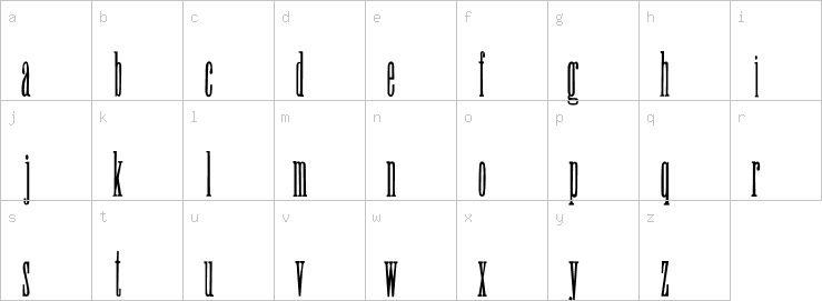 Lowercase characters
