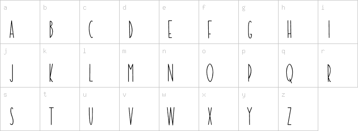 Lowercase characters