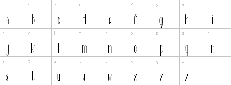 Lowercase characters