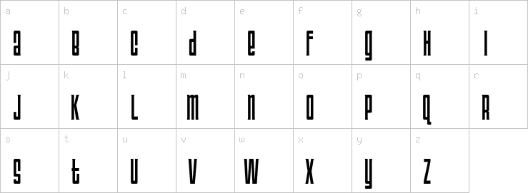 Lowercase characters