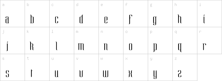Lowercase characters