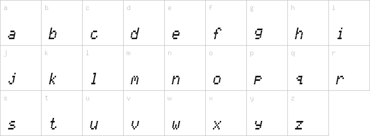 Lowercase characters