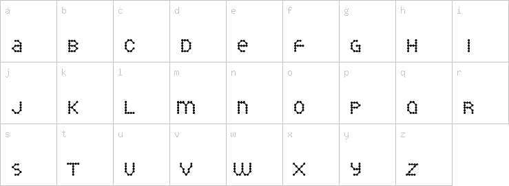 Lowercase characters