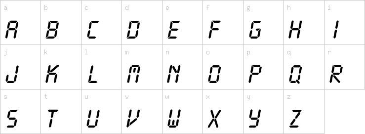 Lowercase characters