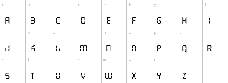 Lowercase characters