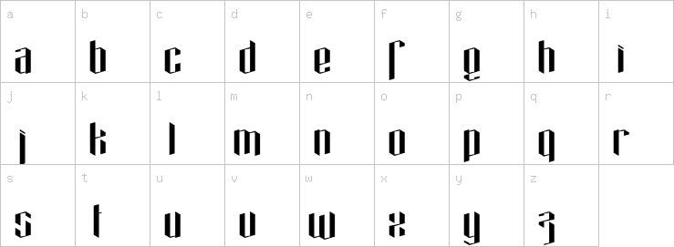 Lowercase characters