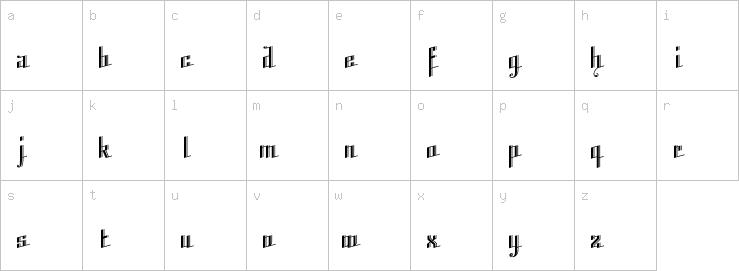 Lowercase characters