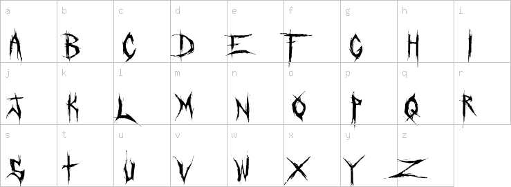 Lowercase characters