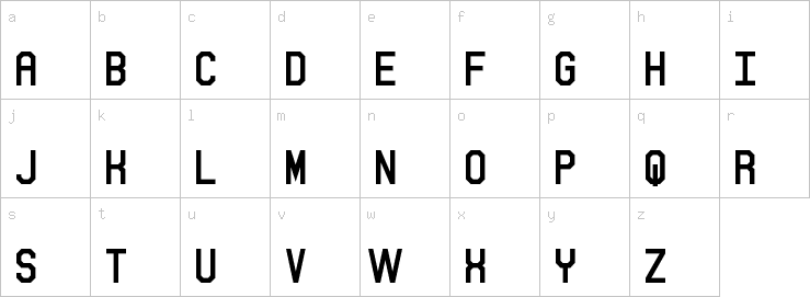 Lowercase characters