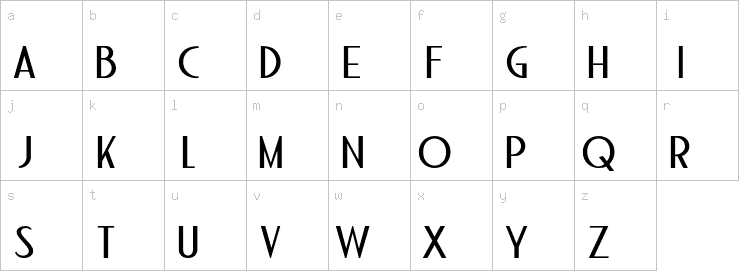 Lowercase characters