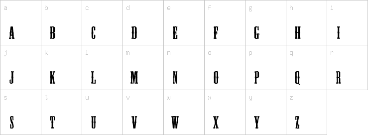Lowercase characters