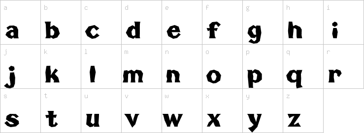 Lowercase characters