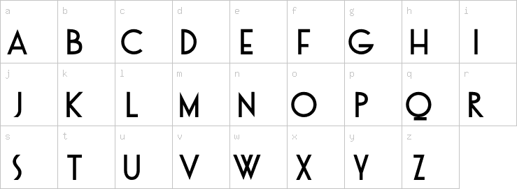 Lowercase characters