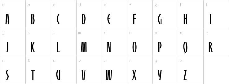 Lowercase characters