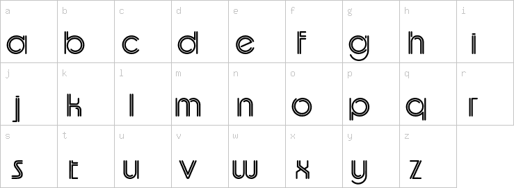 Lowercase characters