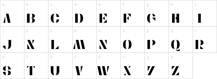 Lowercase characters