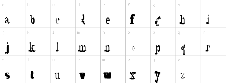 Lowercase characters