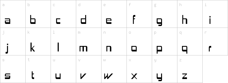 Lowercase characters