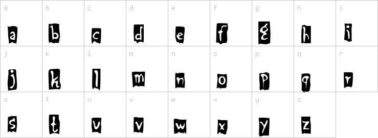 Lowercase characters