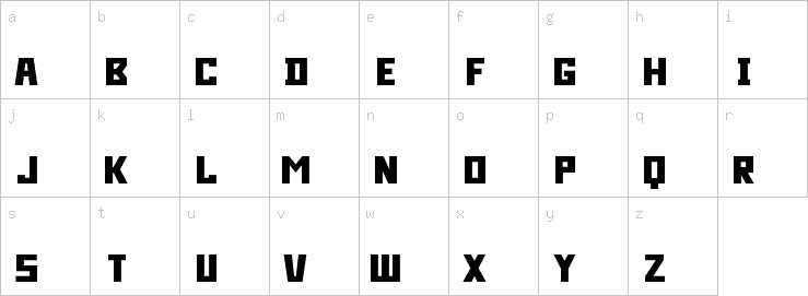 Lowercase characters