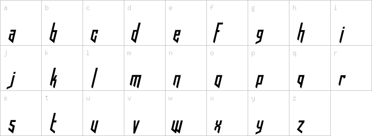 Lowercase characters