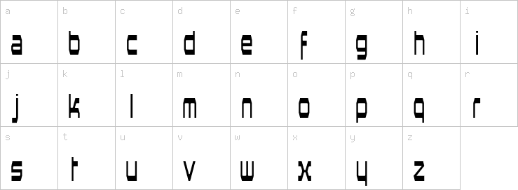 Lowercase characters