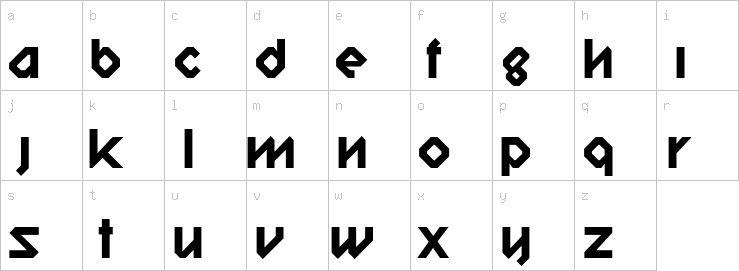 Lowercase characters