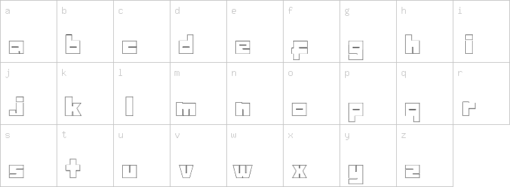 Lowercase characters