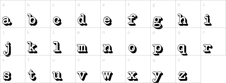 Lowercase characters